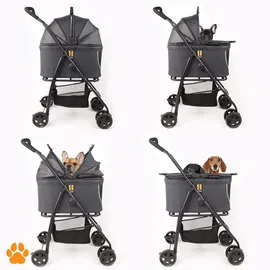 my duque Coco 2in1 Hundebuggy bis 15 kg Schwarz