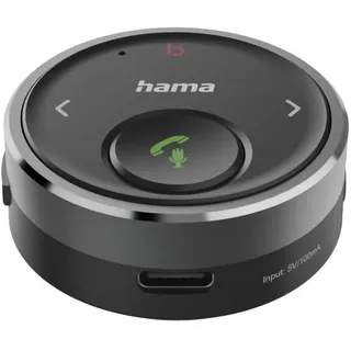 Hama Bluetooth®-Receiver Kfz, 3,5-mm-Stecker Sprachsteuerung Freisprechen