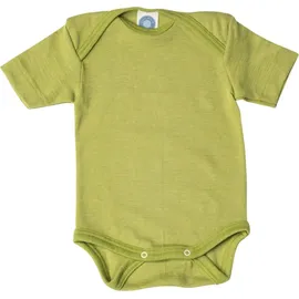 cosilana Cosilana, Baby Kurzarm-Body aus Bio Wolle, / Seide Grün 86/92