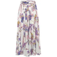 LASCANA Hosenrock Damen creme-flieder-rosé bedruckt Gr.36