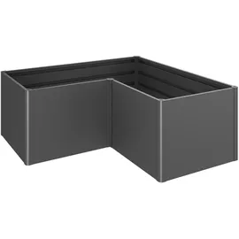 Biohort Hochbeet L 201 x 201 x 77 cm dunkelgrau-metallic