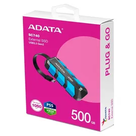 A-Data SC740 500 GB USB 3.2 Blau SC740-500G-CBU