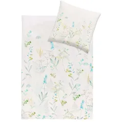 ESTELLA Bettwäsche Visby 135 x 200 cm Jersey Grün Mint