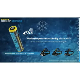 Nitecore Li-Ion Akku 18650 - 3500mAh LTHP, Low Temperature