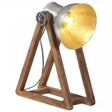 vidaXL Schreibtischlampe 25 w Vintage-Silbern 30x17x40 cm E27