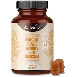 vom-Achterhof Saftgold Kurkuma Ingwer Gummies + Zink 48 Stück