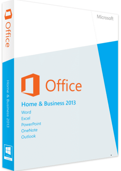 Microsoft Office 2013 Home and Business PKC Product Key Card