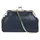 Cluty Abendtasche Leder Blau