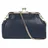 Cluty Abendtasche Leder Blau