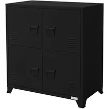 ML-Design Aktenschrank 75 x 40 x 80,5 cm Schwarz