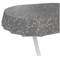 ANRO Wachstuchtischdecke Wachstischdecke Wachstuch Tischdecke abwaschbar Gartentischdecke Wasserabweisend Oval