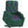 vidaXL Massagesessel mit Aufstehhilfe Polyester 86,5 x 93,5 x 0 cm Dunkelgrün