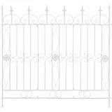 CLP Gartenzaun Mangold 1 x 1 m Weiß/Eisen