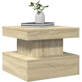 vidaXL Couchtisch mit LED-Leuchten Sonoma Eiche 50 x 50 x 40 cm