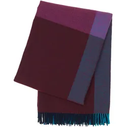 Vitra - Colour Block Decke, blau/ bordeaux