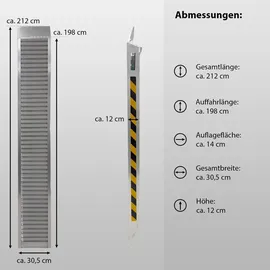 Trutzholm Schwerlastrampen 3800 kg Grau