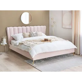 Beliani Miribel 180 x 200 cm Rosa Gold