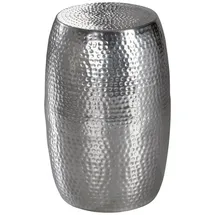 Wohnling Beistelltisch rund Aluminium silber 30,0 x 30,0 x 49,5 cm, 1 St.