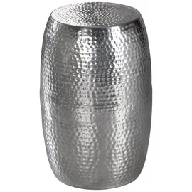 Wohnling Beistelltisch rund Aluminium silber 30,0 x 30,0 x 49,5 cm, 1 St.