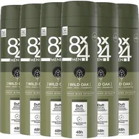 8X4 Deo Spray Wild Oak 6 x 150 ml
