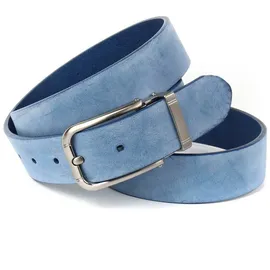 Anthoni Crown Herren Ledergürtel Gürtel, hellblau, 95