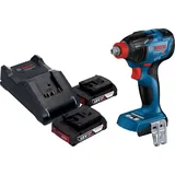 Bosch GDX 18V-210 C Professional Akku Drehschlagschrauber 18 V 210 Nm Brushless + 2x Akku 2,0 Ah + Ladegerät
