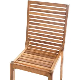 Beliani Gartentisch Set Ombriano Hellbraun,