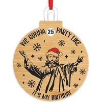 Holz Weihnachten Anhänger Runde Advent Kalender 25 Tage Weihnachten Countdown Hängen Ornament für Home Festliche Dekor J