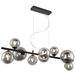 Globo 56133-9H LED Pendelleuchte Panda 9x3W | 720lm | 3000K - Schwarz, Rauch