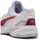 Puma Solarstrike W+ 4 Hallenschuhe Herren white/heat fire/lilac crush/berry 37