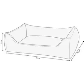 Rohrschneider Kuschelbett Coon 70 x 49 cm Beige
