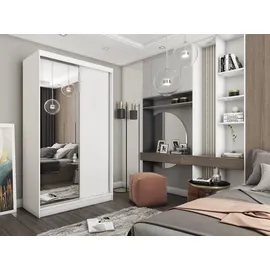 masseno Schwebetürenschrank PATRIZIA 120 x 216 x 61 cm Weiß