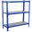 Simonrack Schwerlastregal Holz/Metall 100x100x40 cm blau 3 Ebenen 150 kg Tragkraft pro Ebene