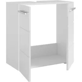 BASIC by Balculina Waschbeckenunterschrank Mandi 60 x 62 cm Weiß Hochglanz