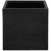 Beliani Blumentopf 40 x 40 x 38 cm Schwarz