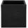 Beliani Blumentopf 40 x 40 x 38 cm Schwarz