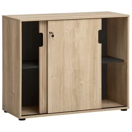 MÖBELPARTNER Emmik Aktenschrank 100,1 x 41,0 x 83,5 cm weiß