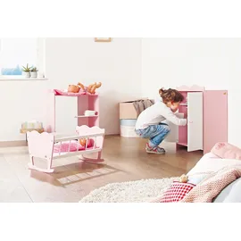 Pinolino »Jasmin«, rosa (weiß, rosa), Puppenmöbel, KinderB:45cm H:62cm T:27cm, B:45cm H:62cm T:27cm