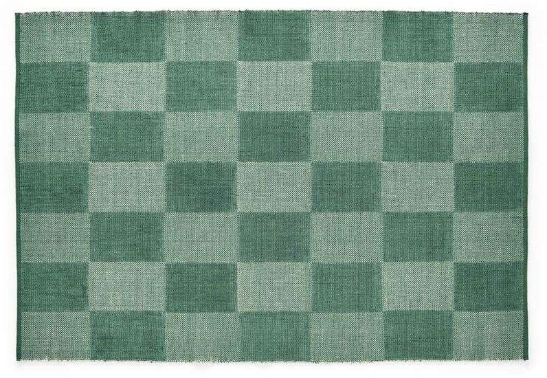 HAY - Check Rug Small Check 140x200 Green - 2000 - 1400