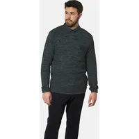 Charles Colby Rundhalspullover petrol 4XL