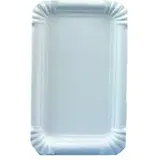 Papstar Teller Pappe eckig 10 cm x 16 cm 25 St. Weiß