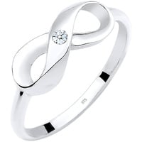 Elli DIAMONDS »Ring Infinity Unendlich Diamant 0.03 ct. 925 Silber« Elli DIAMONDS Weiß