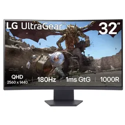 LG UltraGear 32GS60QC-Gaming Monitor - QHD Display, 180Hz, 1ms