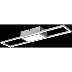 Trio R67172107 LED-Deckenleuchte Rigido 1x22W | 2800lm | 2700-6000K - Fernbedienung, dimmbar, Memory-Funktion, Nickel