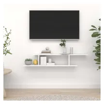 vidaXL Wandregal 125 x 18 x 23 cm Weiß