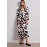 STREET ONE Maxikleid gemustert Braun 34