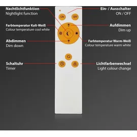 Briloner Deckenleuchte 76 cm weiß