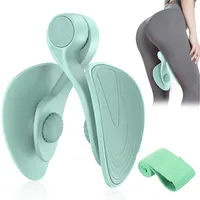 Oberschenkeltrainer 16kg Beckenboden Trainer, Beinpresse für Zuhause Kegel Beintrainer für Damen und Männer, Beckenbodentrainer für Frauen & Männer, Gesäßtrainer für Postpartale Erholung mit Band