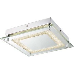 Komfortable 12W LED Decken Leuchte Lampe Treppenhaus Chrom Globo CYRIS 49229-12