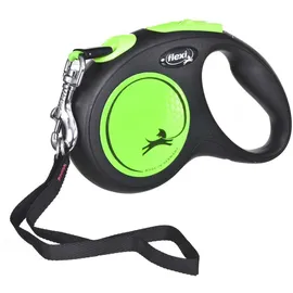 flexi New Neon neon grün Gurt 5 m